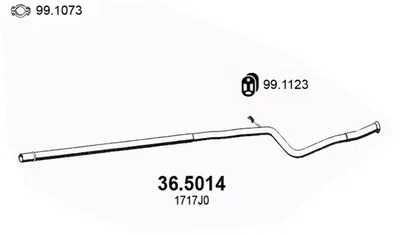 Tuyau d'échappement Peugeot 206 Hatchback · Peugeot 206+ · Peugeot 206 Van