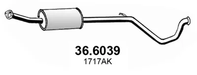 Silencieux central Citroën C4 Coupe · Citroën C4 I · Citroën C4 I Saloon