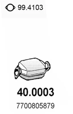 Catalyseur Renault CLIO I