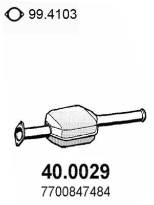 Catalyseur Renault RAPID Box Body/MPV · Renault CLIO I · Renault CLIO I Hatchback Van