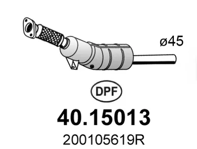 Filtre à particules / à suie, échappement Renault MEGANE III Hatchback · Renault MEGANE III Coupe · Renault MEGANE III Grandtour