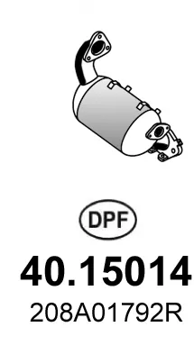 Filtre à particules / à suie, échappement Renault MEGANE III Hatchback · Renault MEGANE III Coupe · Renault MEGANE III Grandtour