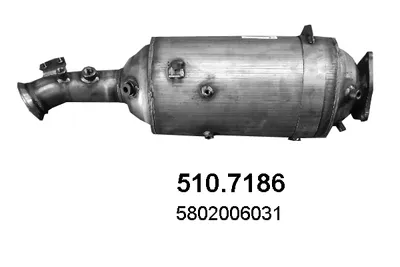 Filtre suie/particules, système d'échappement ASSO 510.7186