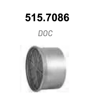 Filtre suie/particules, système d'échappement ASSO 515.7086