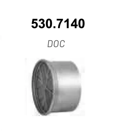 Filtre suie/particules, système d'échappement ASSO 530.7140