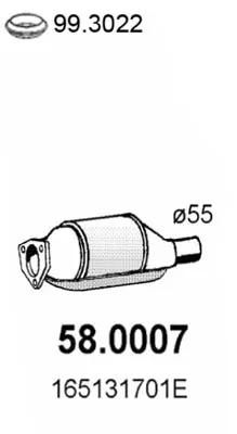 Catalyseur Seat CORDOBA · Seat TOLEDO I · Vw PASSAT B3/B4