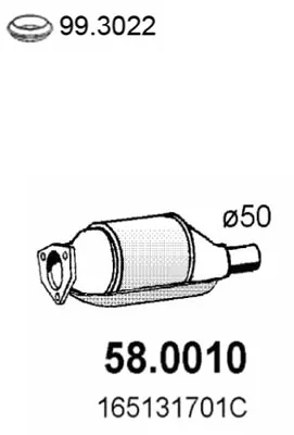 Catalyseur Vw PASSAT B3/B4 · Vw PASSAT B3/B4 Variant · Vw GOLF III Cabriolet