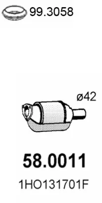 Catalyseur Vw PASSAT B3/B4 · Vw PASSAT B3/B4 Variant · Vw GOLF III Cabriolet