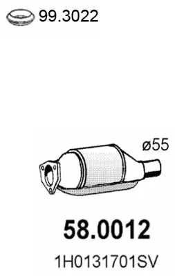Catalyseur Seat IBIZA II · Vw PASSAT B3/B4 · Vw PASSAT B3/B4 Variant
