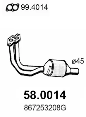 Catalyseur Vw POLO II · Vw POLO Coupe · Vw POLO CLASSIC