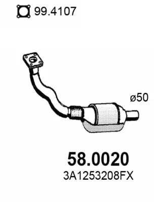 Catalyseur Vw PASSAT B3/B4 · Vw PASSAT B3/B4 Variant · Vw GOLF III Cabriolet