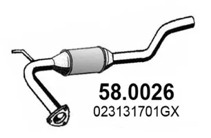 Catalyseur Vw TRANSPORTER T4 Bus · Vw TRANSPORTER T4 Van · Vw TRANSPORTER T4 Platform/Chassis (70E, 70L, 70M, 7DE, 7DL, 7D