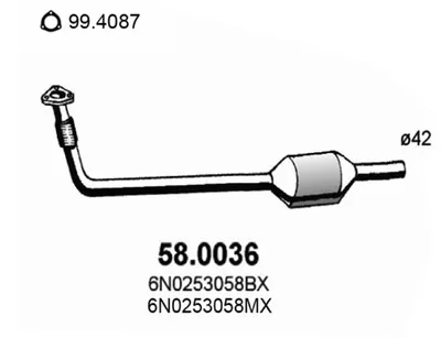 Catalyseur Seat AROSA · Vw POLO III · Vw POLO III CLASSIC