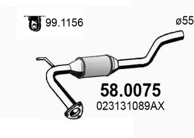 Catalyseur Vw TRANSPORTER T4 Bus · Vw TRANSPORTER T4 Van · Vw TRANSPORTER T4 Platform/Chassis (70E, 70L, 70M, 7DE, 7DL, 7D