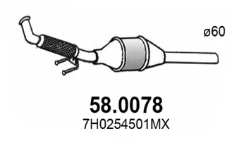 Catalyseur Vw MULTIVAN T5 · Vw TRANSPORTER T5 Platform/Chassis (7JD, 7JE, 7JL, 7JY, 7JZ, 7F · Vw TRANSPORTER T5 Van