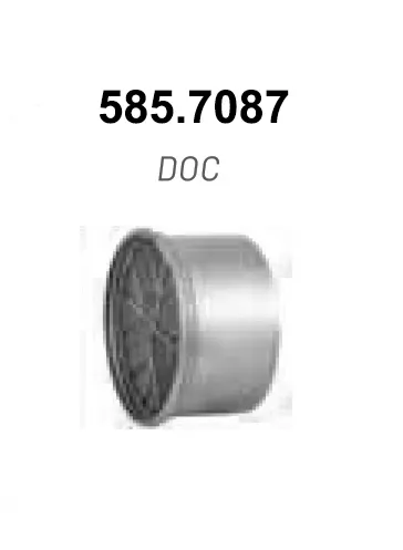 Filtre suie/particules, système d'échappement ASSO 585.7087