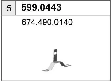 Jeu de montage, silencieux ASSO 599.0443