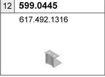 Jeu de montage, silencieux ASSO 599.0445