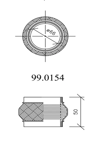 Tube d'échappement ASSO 99.0154
