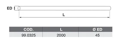 Tube d'échappement ASSO 99.0325