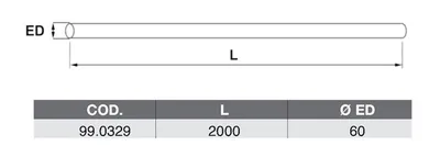 Tube d'échappement ASSO 99.0329