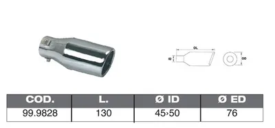 Tube d'échappement ASSO 99.9828