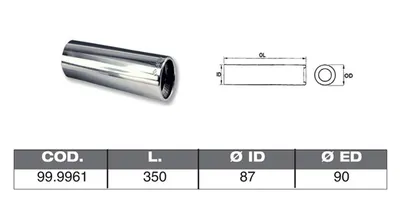 Tube d'échappement ASSO 99.9961
