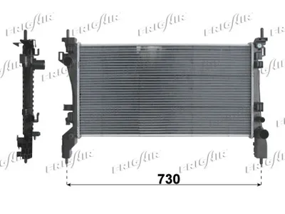 Radiateur, refroidissement du moteur Citroën NEMO Box Body/MPV · Peugeot BIPPER · Fiat FIORINO Box Body/MPV