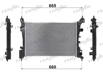 Radiateur, refroidissement du moteur Opel CORSA D