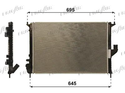 Radiateur, refroidissement du moteur Dacia LOGAN MCV · Renault LOGAN I Estate · Dacia SANDERO