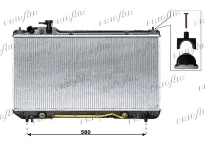 Radiateur, refroidissement du moteur Toyota RAV 4 I · Toyota RAV 4 I Cabrio