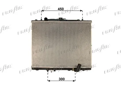 Radiateur, refroidissement du moteur Mitsubishi L200