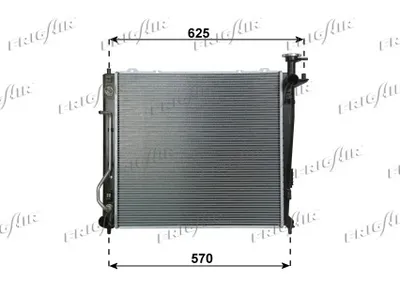 Radiateur, refroidissement du moteur Kia SORENTO II