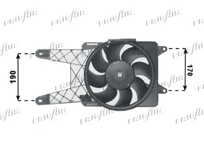 Ventilateur, refroidissement du moteur Fiat SEICENTO / 600 · Fiat SEICENTO / 600 Hatchback Van