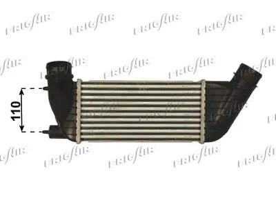 Intercooler, échangeur Peugeot 807 · Citroën C8 · Lancia PHEDRA