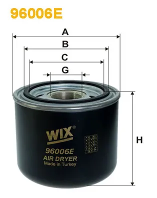 Séchoir à air, système d'air comprimé WIX FILTERS 96006E