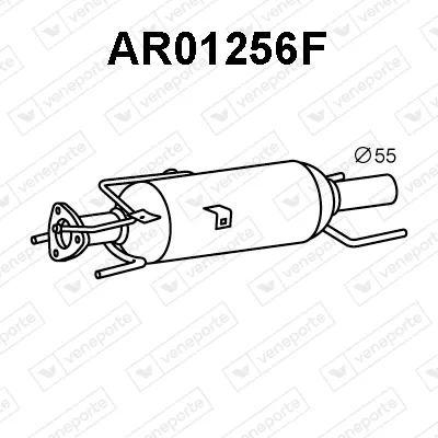 Filtre à particules / à suie, échappement Alfa Romeo 159 · Alfa Romeo BRERA · Alfa Romeo 159 Sportwagon