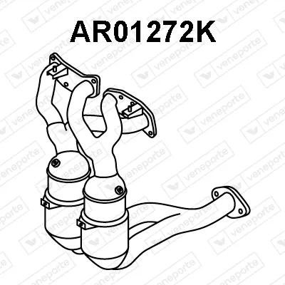 Catalyseur en coude Alfa Romeo GTV · Alfa Romeo SPIDER · Alfa Romeo 156