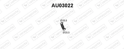 Tuyau d'échappement Audi 80 B2 Saloon · Vw JETTA I · Vw SCIROCCO