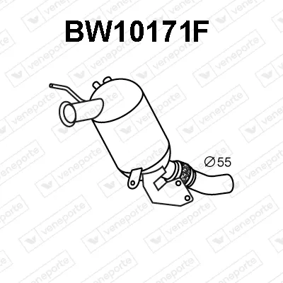 Filtre à particules / à suie, échappement Bmw 1