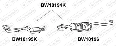 Catalyseur VENEPORTE BW10194K