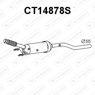 Filtre à particules / à suie, échappement Citroën C5 III · Citroën C5 III Break · Peugeot 407