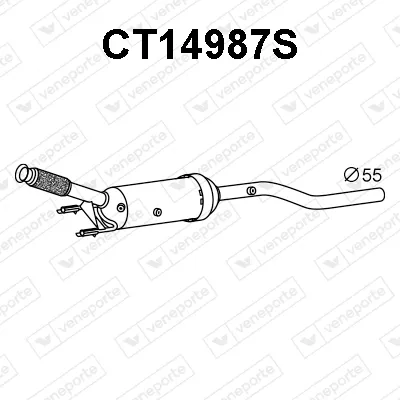 Filtre à particules / à suie, échappement Citroën C5 III · Citroën C5 III Break · Peugeot 407