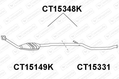 Catalyseur Citroën BERLINGO / BERLINGO FIRST Box Body/MPV · Citroën BERLINGO / BERLINGO FIRST MPV · Peugeot PARTNER Box Body/MPV