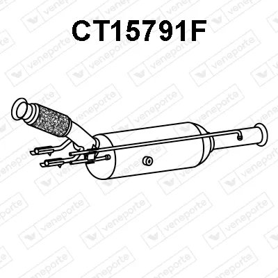 Filtre à particules / à suie, échappement Citroën C4 II · Citroën DS4 · Peugeot 308 I