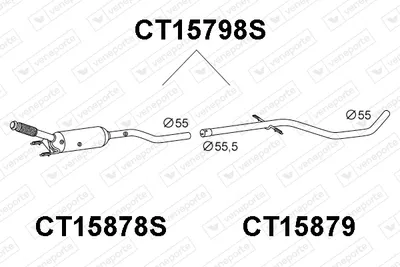 Filtre à particules / à suie, échappement Citroën C5 III · Citroën C5 III Break · Peugeot 508 I
