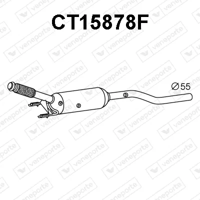 Filtre à particules / à suie, échappement Citroën C5 III · Citroën C5 III Break · Peugeot 407