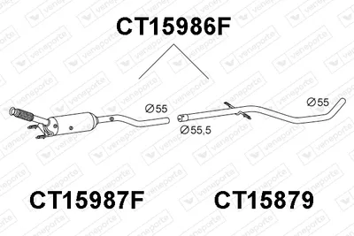 Filtre à particules / à suie, échappement Citroën C5 III · Citroën C5 III Break · Peugeot 508 I