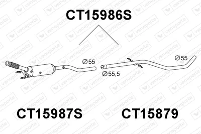 Filtre à particules / à suie, échappement Citroën C5 III · Citroën C5 III Break · Peugeot 508 I