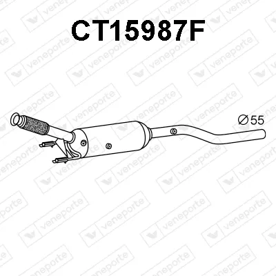 Filtre à particules / à suie, échappement Citroën C5 III · Citroën C5 III Break · Peugeot 407